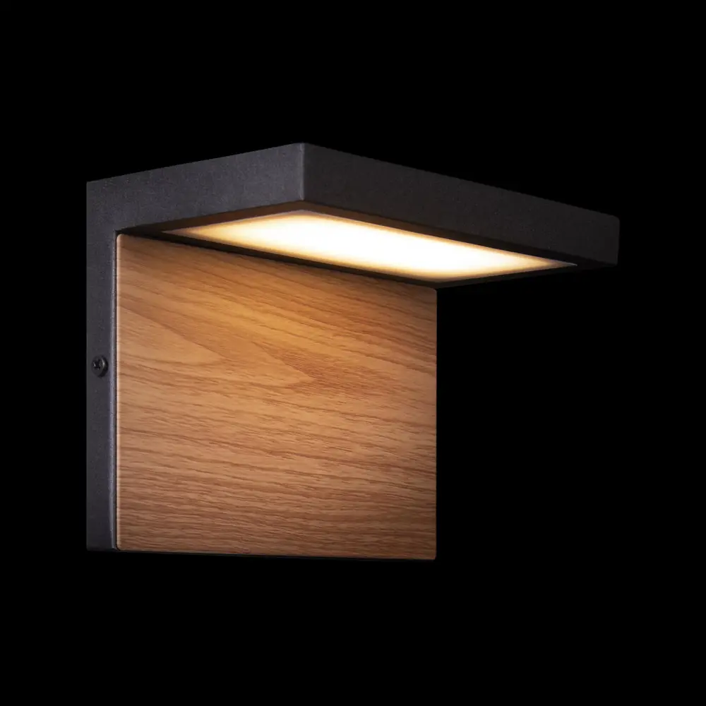 Фото 2 Светильник уличный настенный светодиодный Loft it Oak Lf_100001w IP54 цвет черный Фото 2 Светильник уличный настенный светодиодный Loft it Oak Lf_100001w IP54 цвет черный