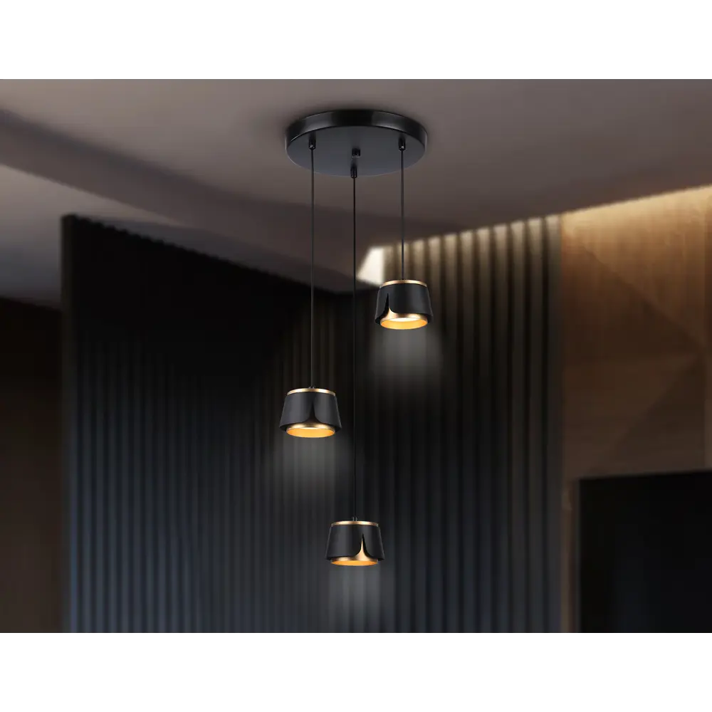 Фото 7 Светильник подвесной светодиодный Ambrella Techno spot tn71252 8 м² теплый белый (желтый) свет цвет черный Фото 7 Светильник подвесной светодиодный Ambrella Techno spot tn71252 8 м² теплый белый (желтый) свет цвет черный