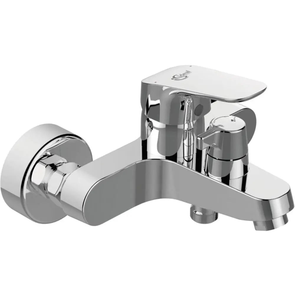 Фото Смеситель для ванны Ideal Standard CERAFLEX B1740AA однорычажный цвет серебро Фото Смеситель для ванны Ideal Standard CERAFLEX B1740AA однорычажный цвет серебро