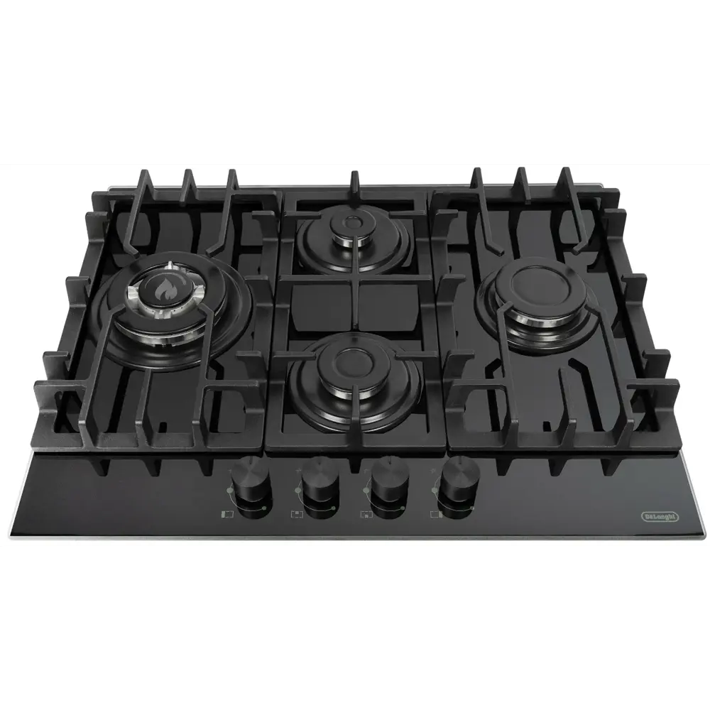 Фото 3 Газовая варочная панель Delonghi GABRIELLA 6GW NB 708215 64 см 4 конфорки цвет черный Фото 3 Газовая варочная панель Delonghi GABRIELLA 6GW NB 708215 64 см 4 конфорки цвет черный