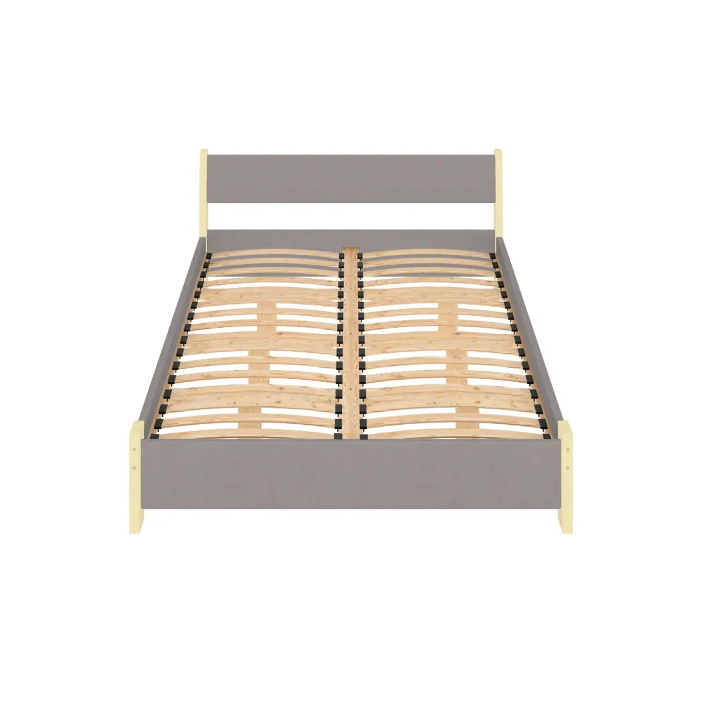 Фото 3 Кровать Solarius Мишка орто основание 130x80x210см дерево цвет светло-серый/ванильный Фото 3 Кровать Solarius Мишка орто основание 130x80x210см дерево цвет светло-серый/ванильный