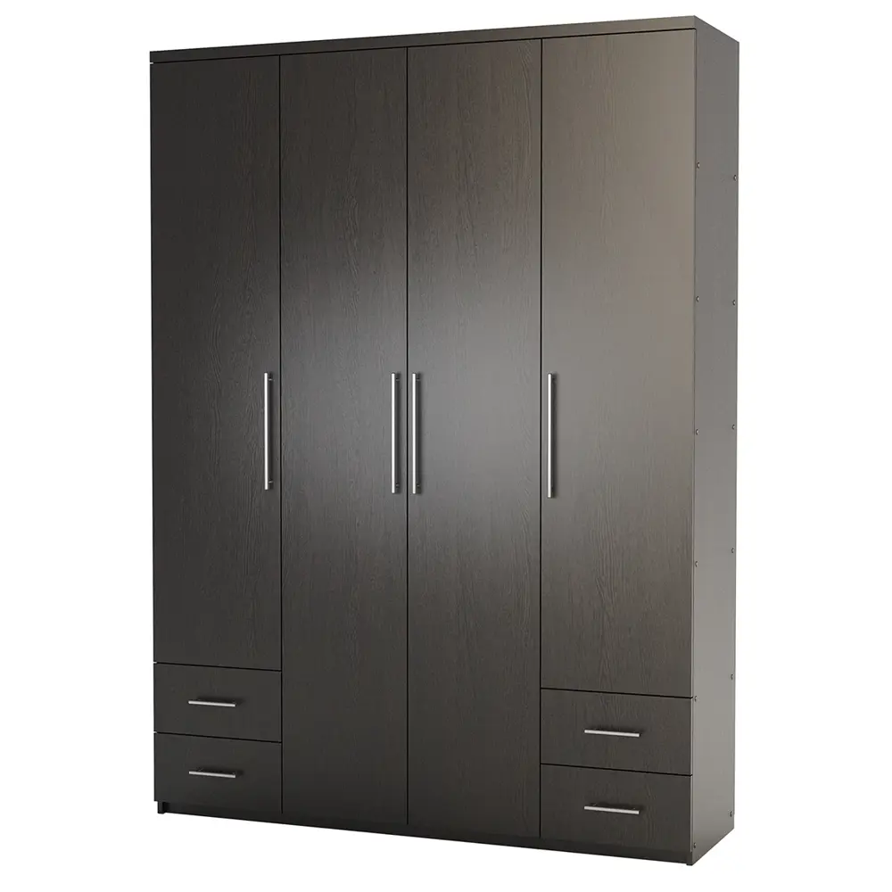 Фото 2 Шкаф распашной Гамма 140x240x45 см ЛДСП цвет венге Фото 2 Шкаф распашной Гамма 140x240x45 см ЛДСП цвет венге