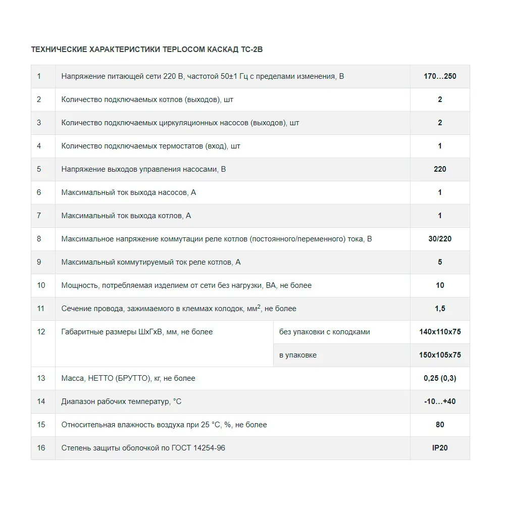 Фото 9 Теплоконтроллер для каскада котлов Teplocom Каскад TC-2B Бастион Фото 9 Теплоконтроллер для каскада котлов Teplocom Каскад TC-2B Бастион