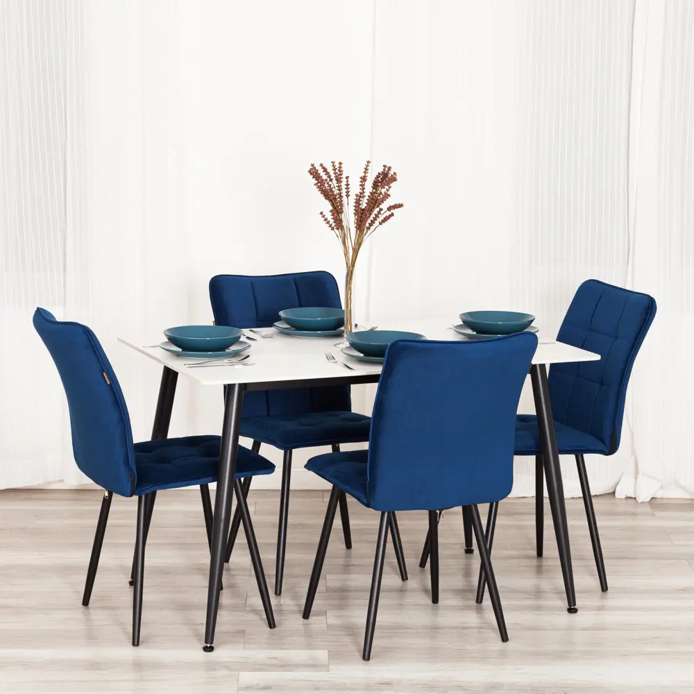 Фото 2 Кухонный стул Tetchair Bari 44x89x55 см искусственная кожа цвет синий Фото 2 Кухонный стул Tetchair Bari 44x89x55 см искусственная кожа цвет синий