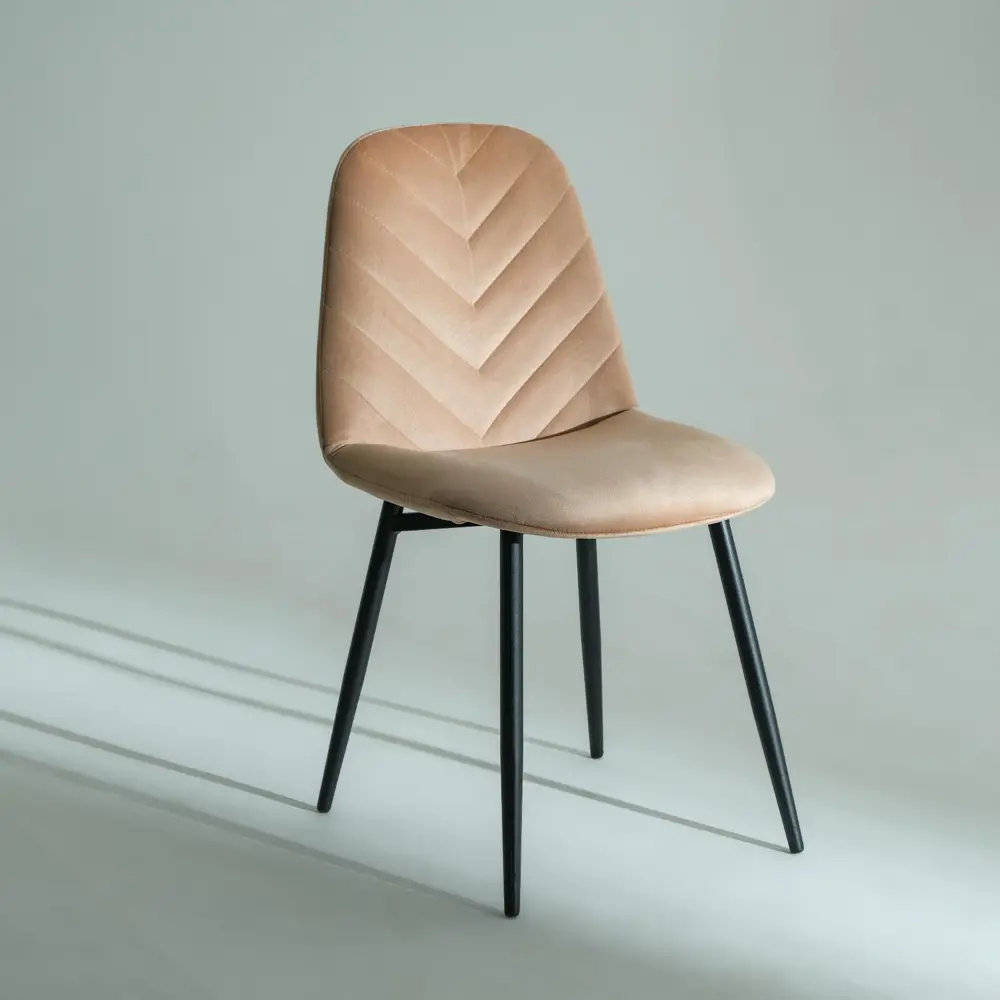 Фото 2 Стул Forpost shop 6861924 40x89x49 см велюр цвет бежевый Фото 2 Стул Forpost shop 6861924 40x89x49 см велюр цвет бежевый