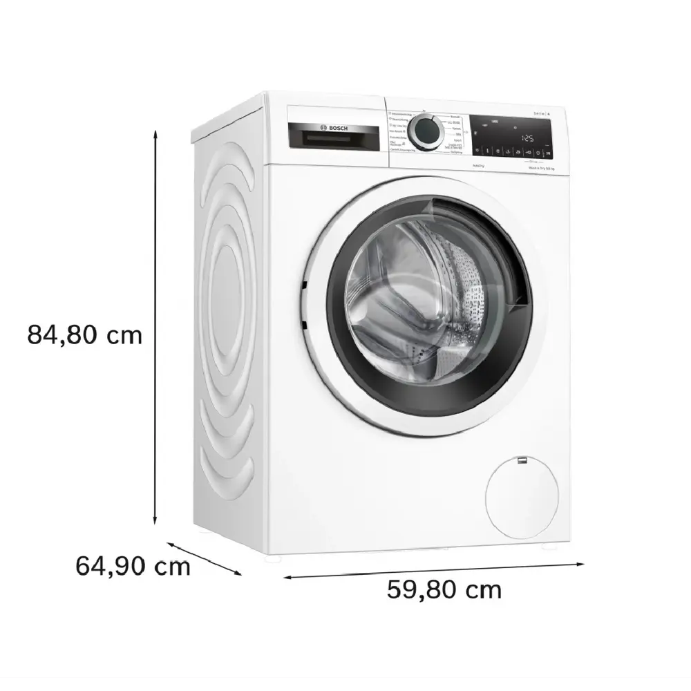 Фото 2 Стиральная машина Bosch Wna144vbsn 59.8x84.8x59 см 9 кг цвет белый Фото 2 Стиральная машина Bosch Wna144vbsn 59.8x84.8x59 см 9 кг цвет белый