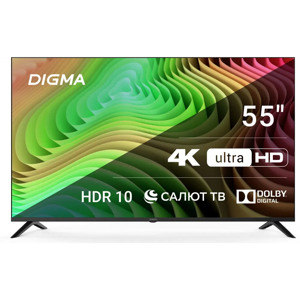 Фото Телевизор Digma DM-LED55UBB40 LED 4K Ultra HD 55" 140 см цвет черный Фото Телевизор Digma DM-LED55UBB40 LED 4K Ultra HD 55" 140 см цвет черный