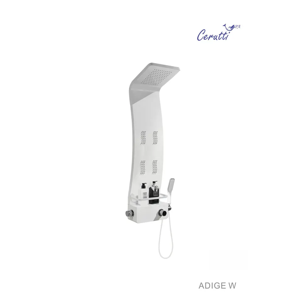 Фото 5 Душевая панель Ceruttispa Adige CT8979 белая с гидромассажем Фото 5 Душевая панель Ceruttispa Adige CT8979 белая с гидромассажем