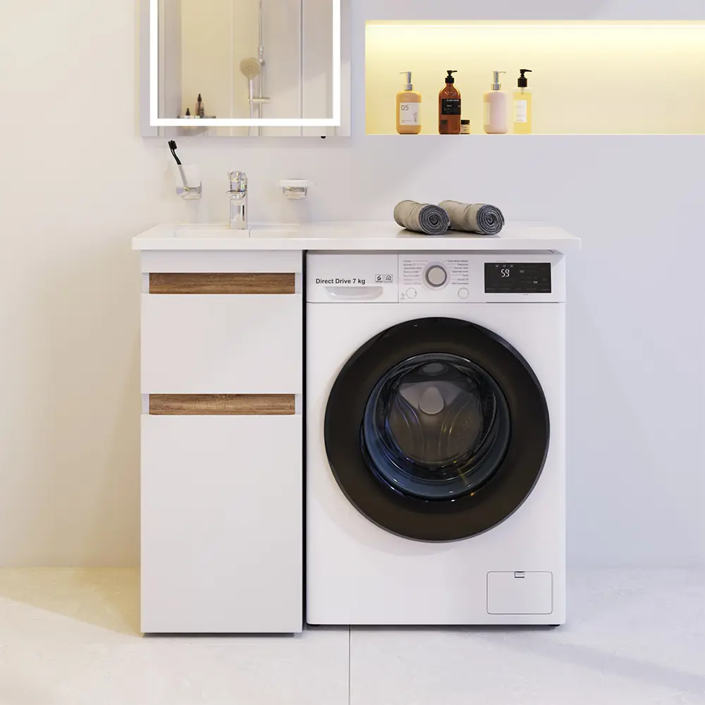 Фото 2 Тумба под раковину напольная Am.pm M85AFSX0402WG 46см цвет белый