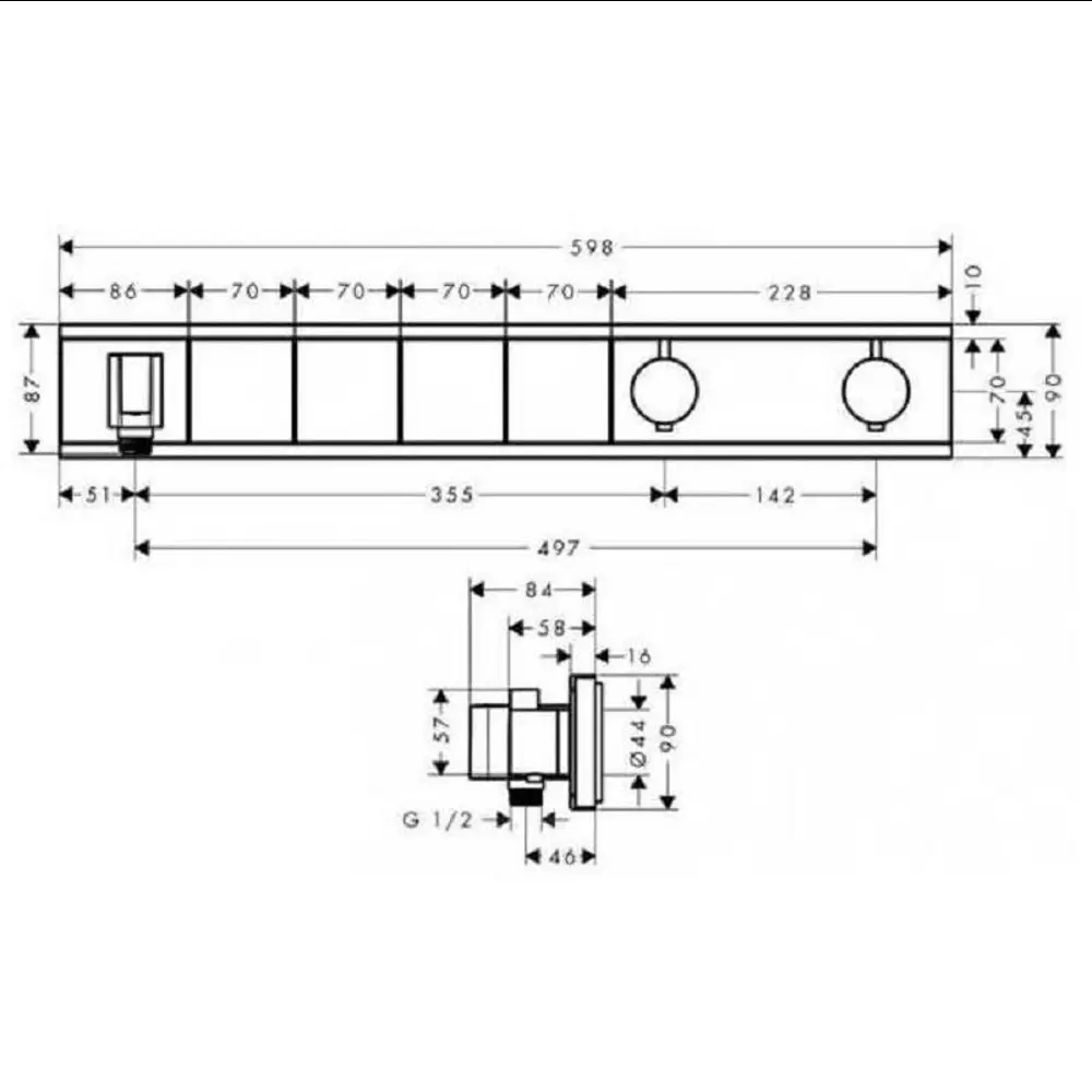 Фото 2 Смеситель для душа Hansgrohe 15357400 Фото 2 Смеситель для душа Hansgrohe 15357400