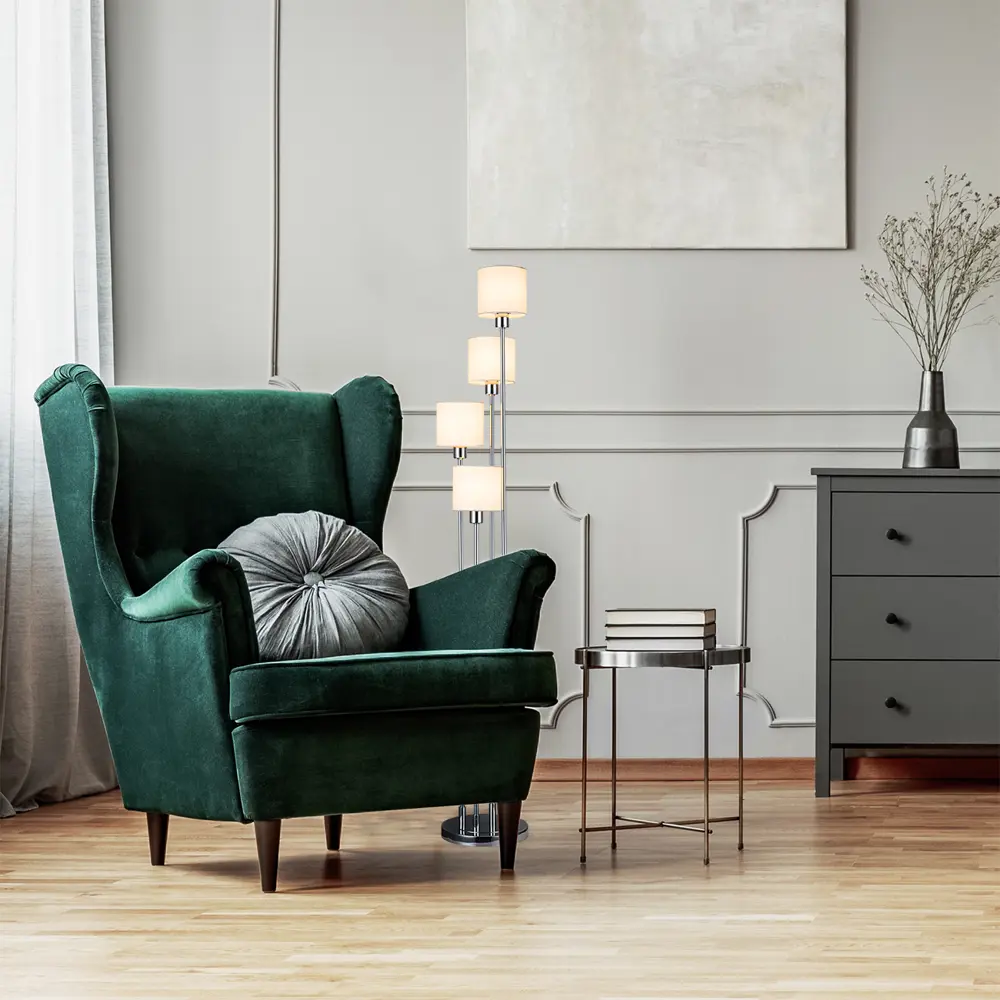 Фото 4 Торшер Escada Denver цвет серый/серебристый