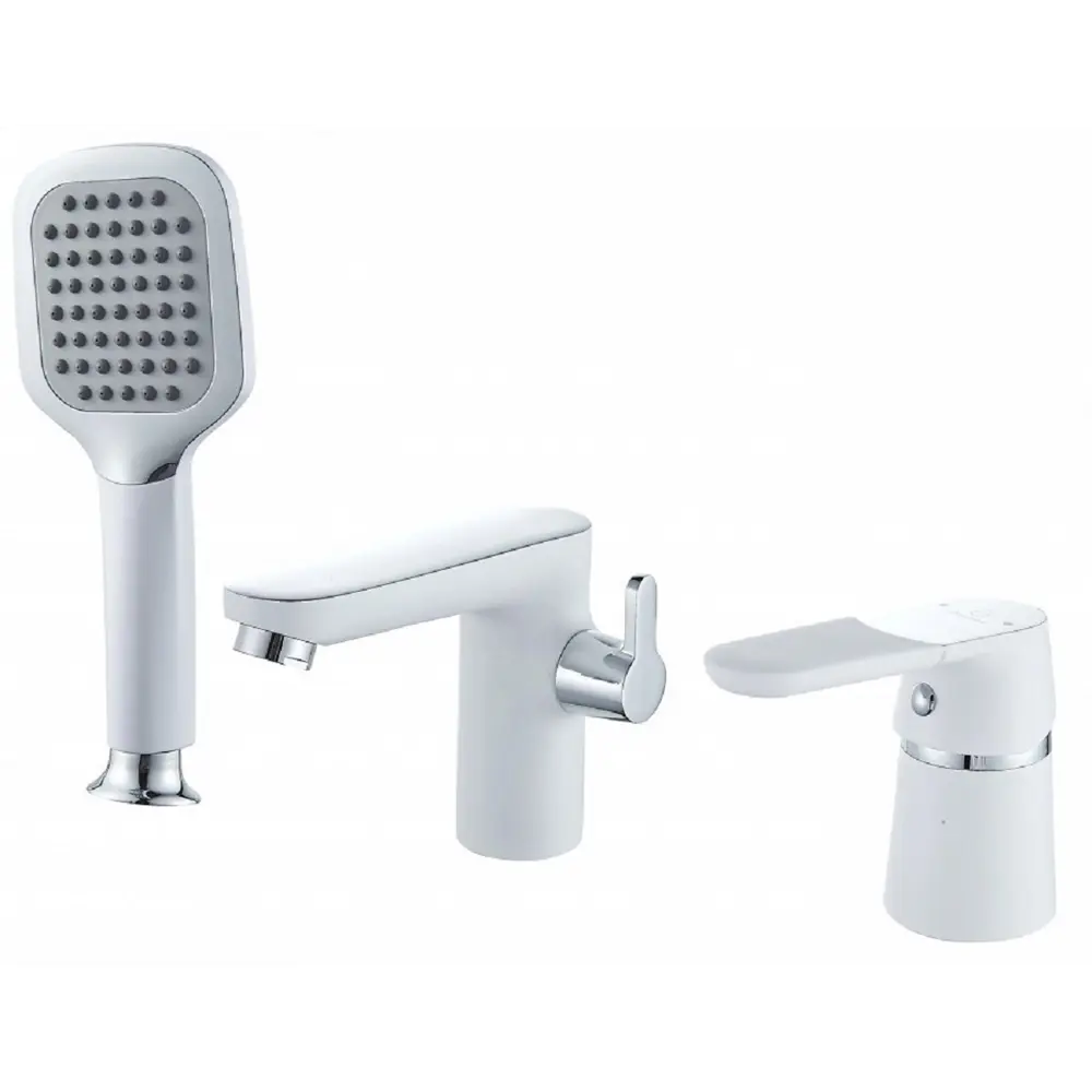 Фото Смеситель для ванны Diadonna D87-111114W однорычажный цвет белый Фото Смеситель для ванны Diadonna D87-111114W однорычажный цвет белый