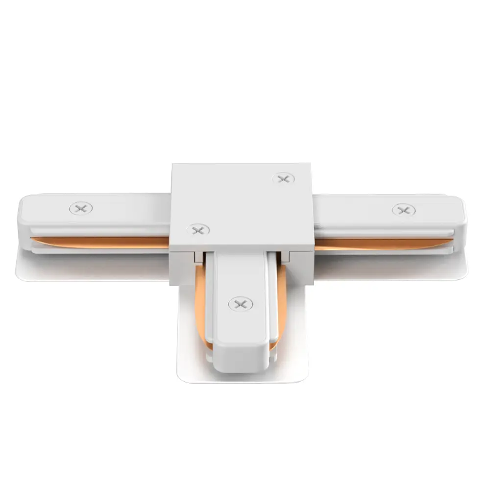 Фото 2 Коннектор Crystal Lux 037_1408 т-образный жесткий для соединения трековых шинопроводов однофазных цвет белый Фото 2 Коннектор Crystal Lux 037_1408 т-образный жесткий для соединения трековых шинопроводов однофазных цвет белый