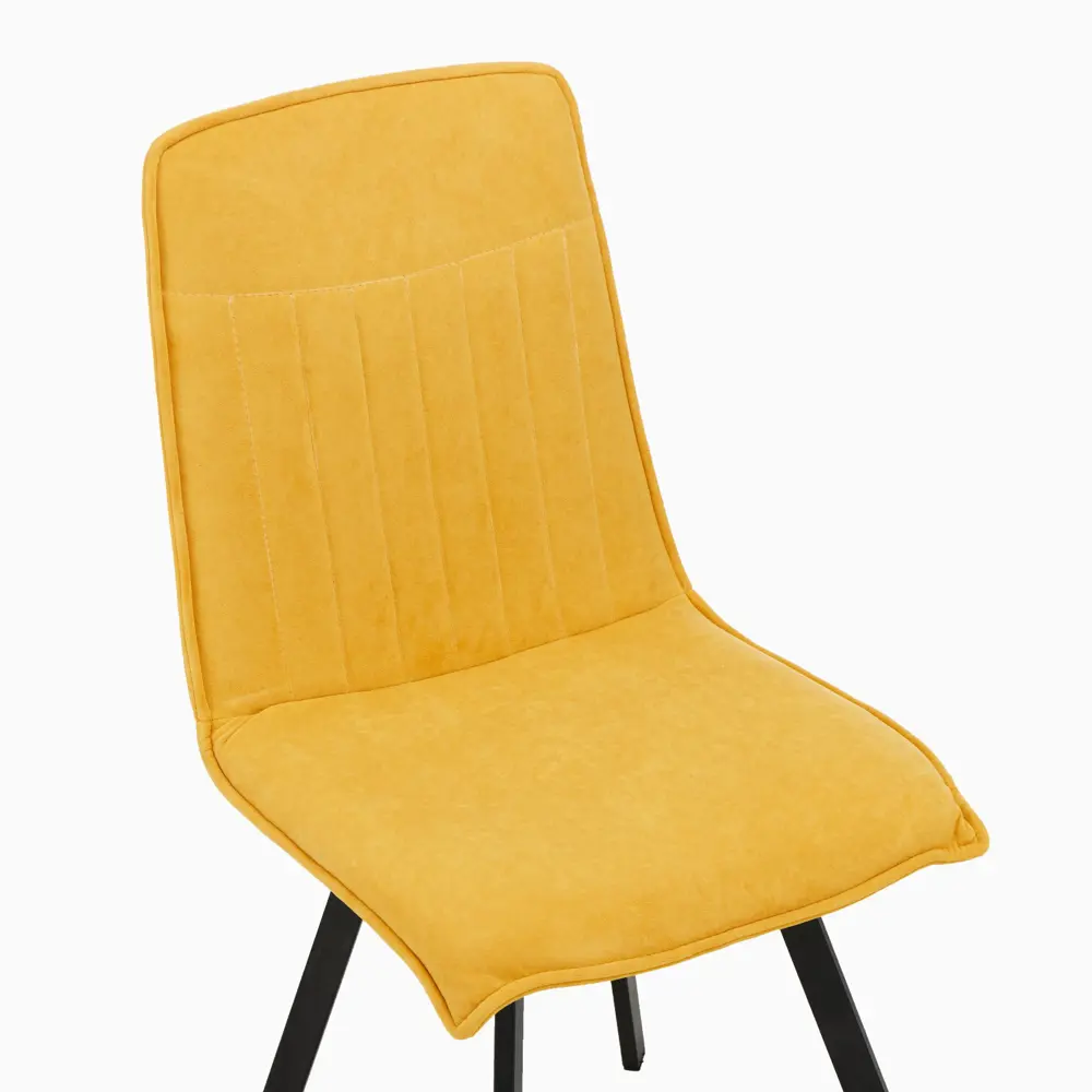 Фото 5 Кухонный стул DareOn Омега 46x55x46 см ткань цвет желтый Фото 5 Кухонный стул DareOn Омега 46x55x46 см ткань цвет желтый