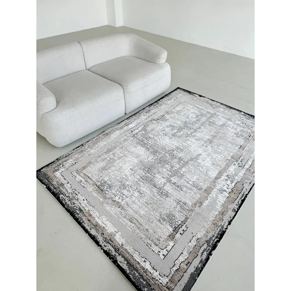 Фото Ковер Laxmi Proxima Stan 4904Ivory/Grey 100x200 см полипропилен Фото Ковер Laxmi Proxima Stan 4904Ivory/Grey 100x200 см полипропилен