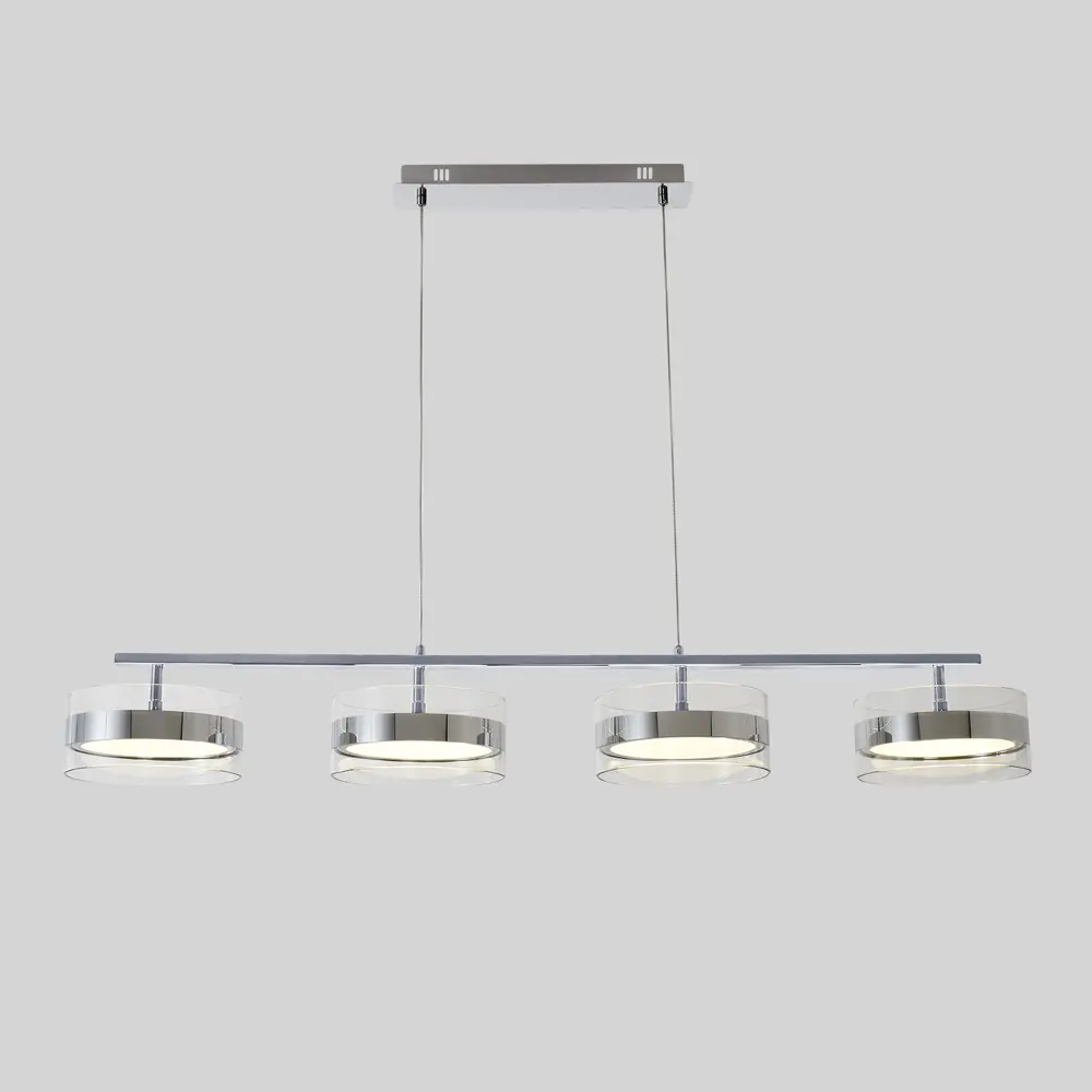 Фото Светильник подвесной светодиодный Crystal Lux Myself sp40w 2521_240 нейтральный белый свет цвет хром Фото Светильник подвесной светодиодный Crystal Lux Myself sp40w 2521_240 нейтральный белый свет цвет хром