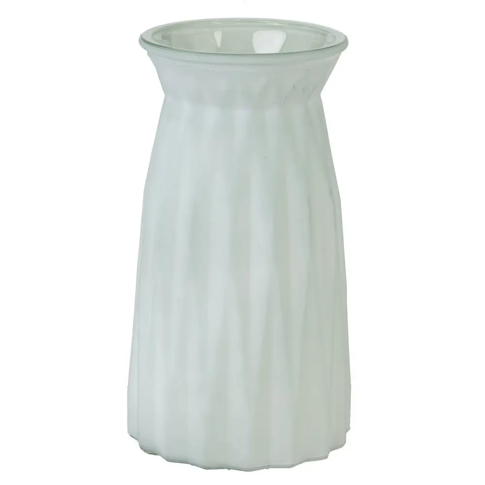 Фото Ваза для цветов 796038 стекло 20 см, цвет белый