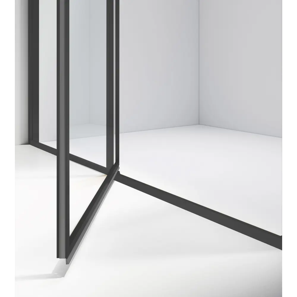 Фото 3 Душевая дверь Vincea VDP-4SL120CLB 120см эффект стекла прозрачное закаленное стекло распашной Фото 3 Душевая дверь Vincea VDP-4SL120CLB 120см эффект стекла прозрачное закаленное стекло распашной