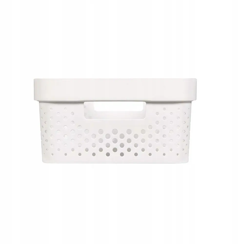 Фото 3 Корзинка для xранения вещей с крышкой Curver INFINITY 11 литров 36x27x14 см белый Фото 3 Корзинка для xранения вещей с крышкой Curver INFINITY 11 литров 36x27x14 см белый