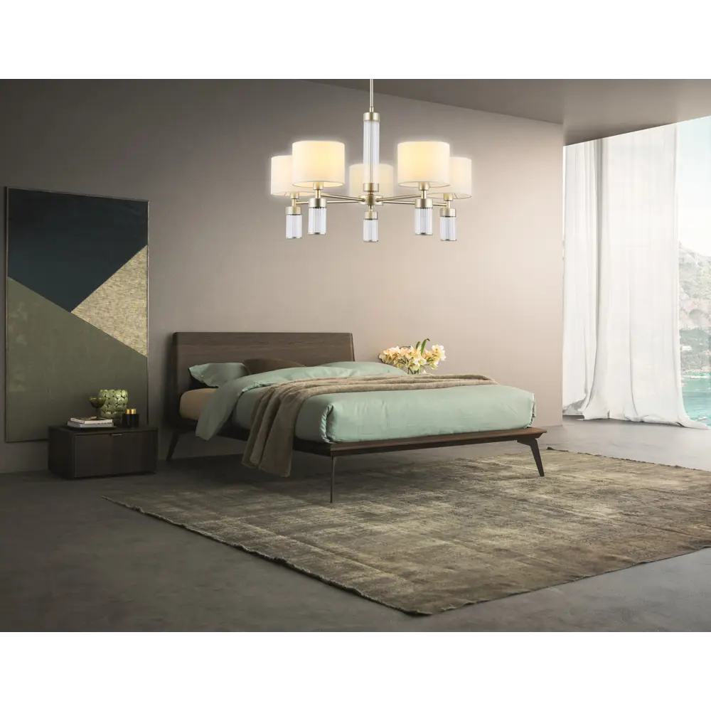 Фото 5 Люстра подвесная Ambrella light High light Lh71301 5 ламп 20 м² цвет белый, золото Фото 5 Люстра подвесная Ambrella light High light Lh71301 5 ламп 20 м² цвет белый, золото