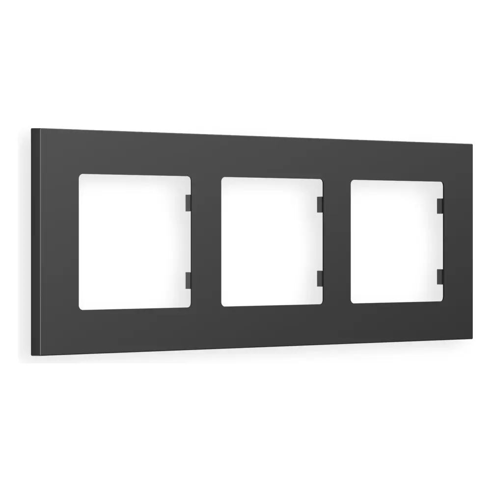 Фото Рамка для розеток и выключателей Ambrella volt Alfa Qubi AF250803 3 поста цвет графит Фото Рамка для розеток и выключателей Ambrella volt Alfa Qubi AF250803 3 поста цвет графит