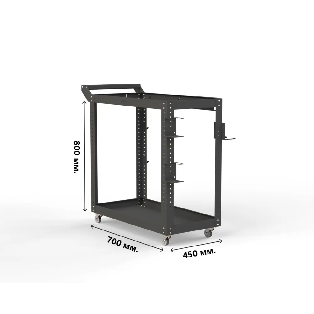 Фото 2 Тележка инструментальная Metalex Тип 1 118020 800x400x800 мм Фото 2 Тележка инструментальная Metalex Тип 1 118020 800x400x800 мм