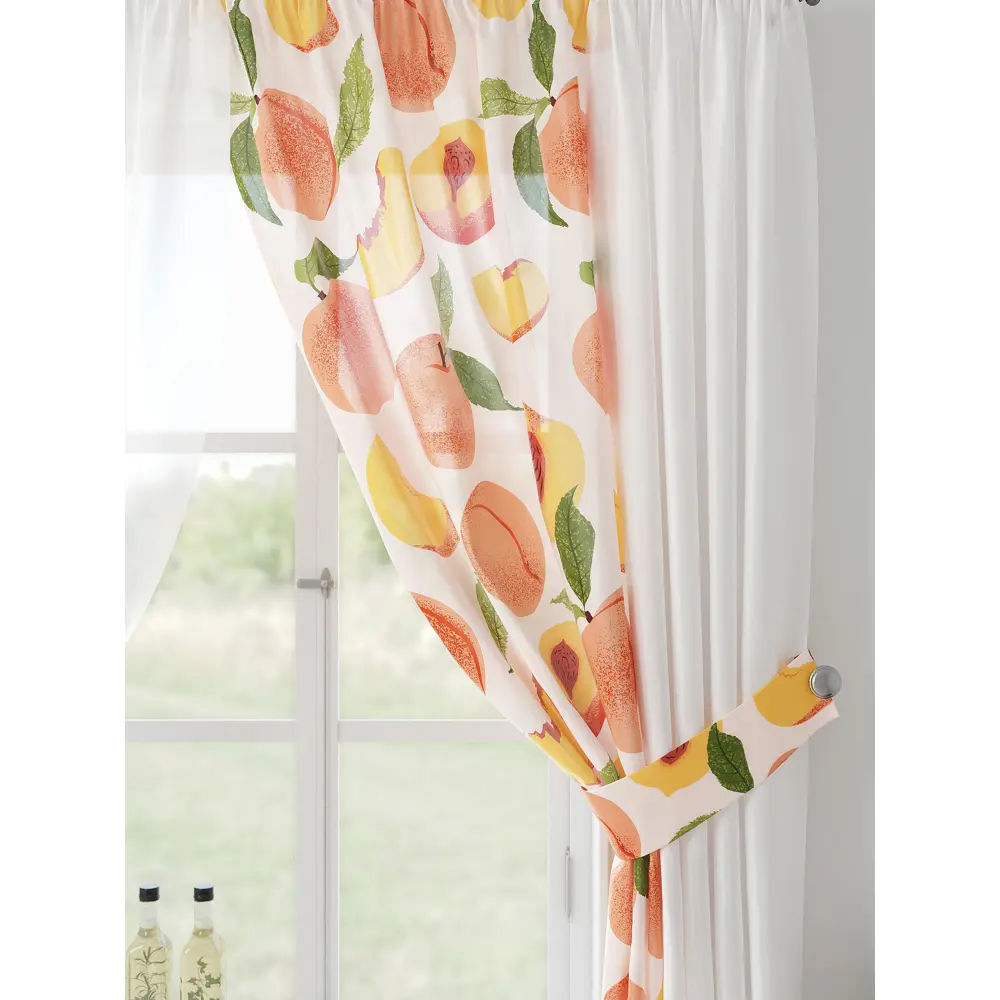 Фото 5 Тюль Comfy way Лерис - 129 CW509129-150 на шторной ленте 150x300 см цвет белый