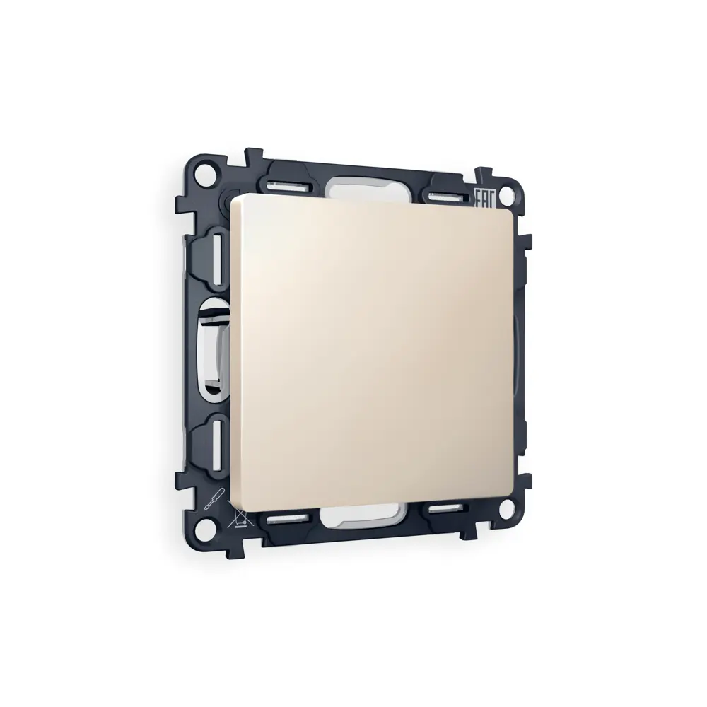 Фото Суппорт для розеток и выключателей Ambrella Volt Alfa MA336010 цвет бежевый матовый Фото Суппорт для розеток и выключателей Ambrella Volt Alfa MA336010 цвет бежевый матовый