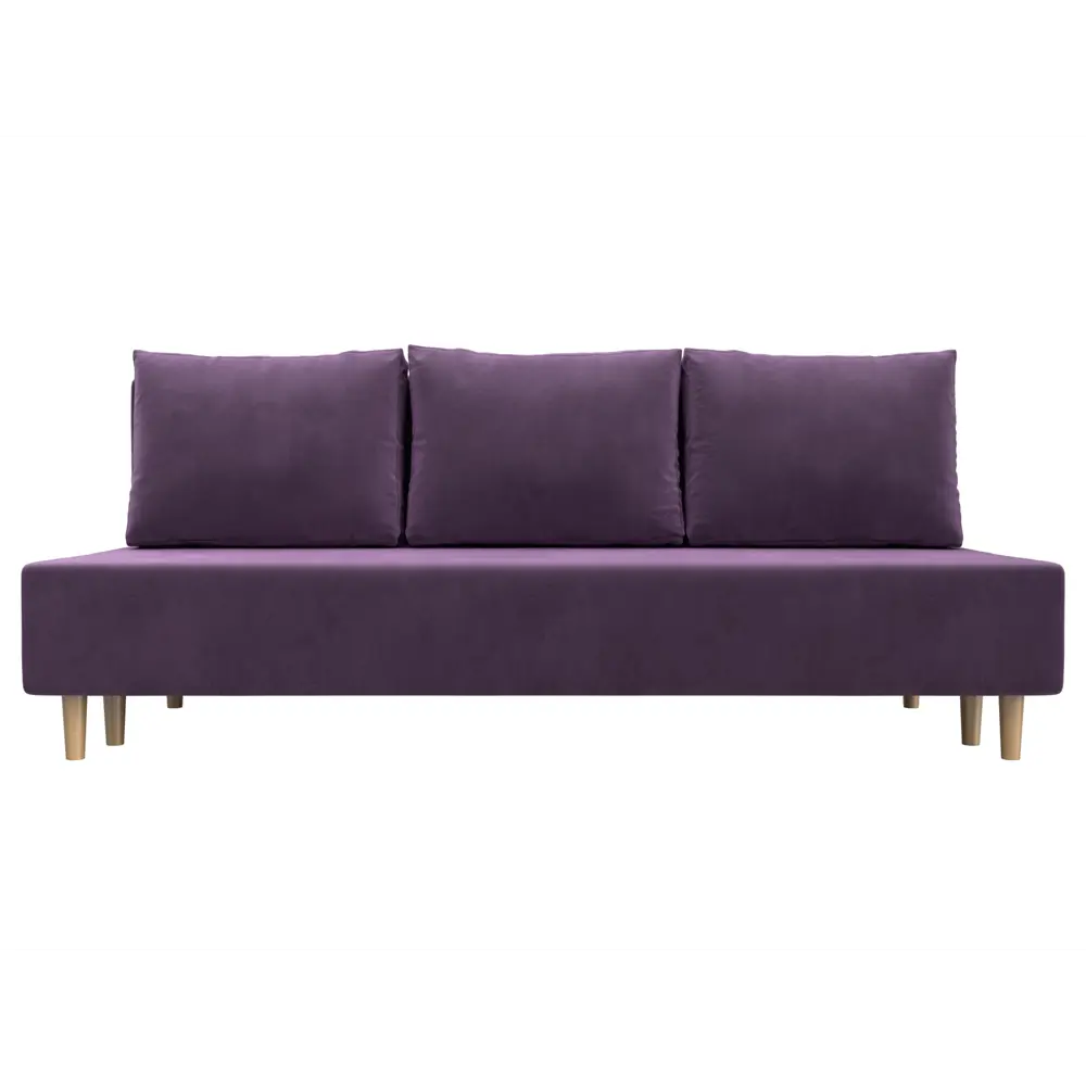 Фото 3 Диван прямой Лига-033 Лига диванов 121087 200x86x83 см микровельвет цвет сиреневый