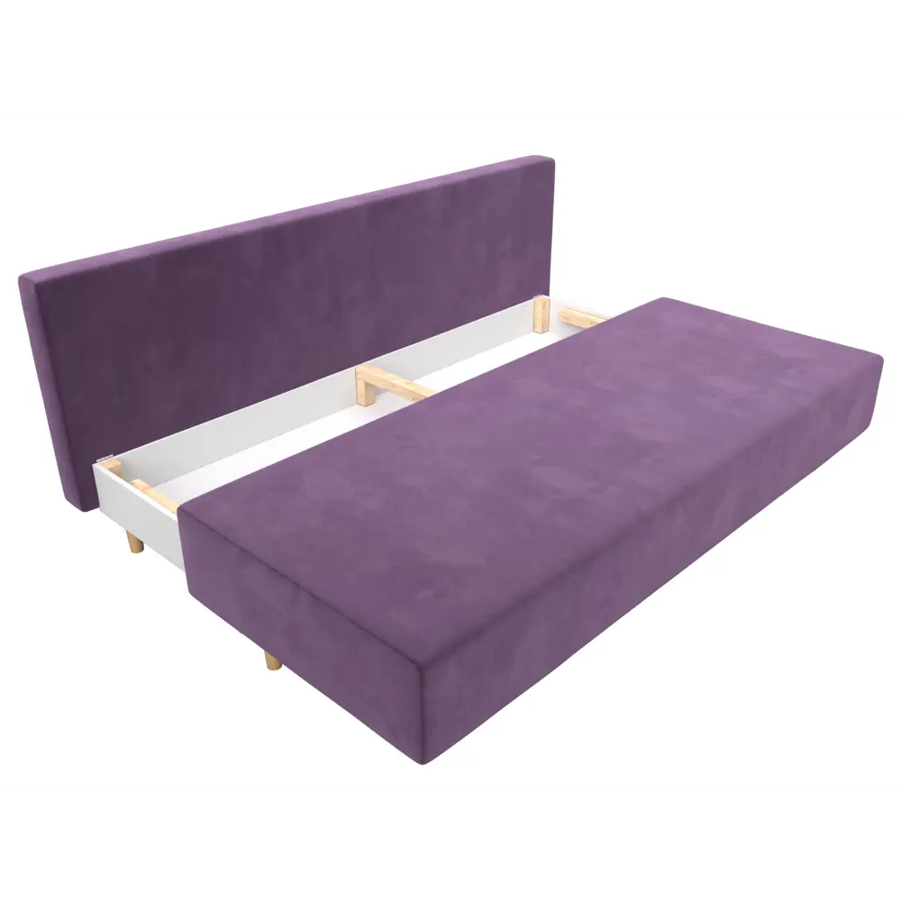 Фото 8 Диван прямой Лига-033 Лига диванов 121087 200x86x83 см микровельвет цвет сиреневый