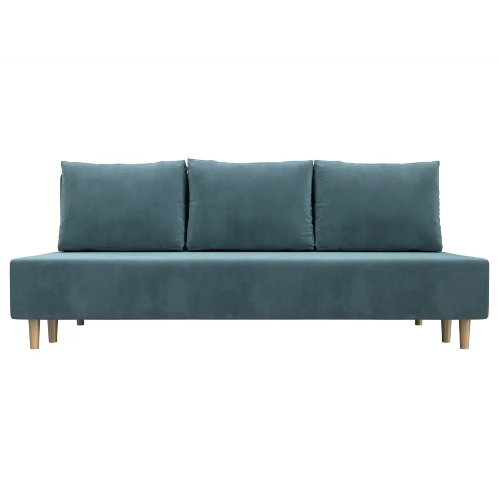 Фото 2 Диван прямой Лига-033 Лига диванов 121089 200x86x83 см велюр цвет бирюзовый