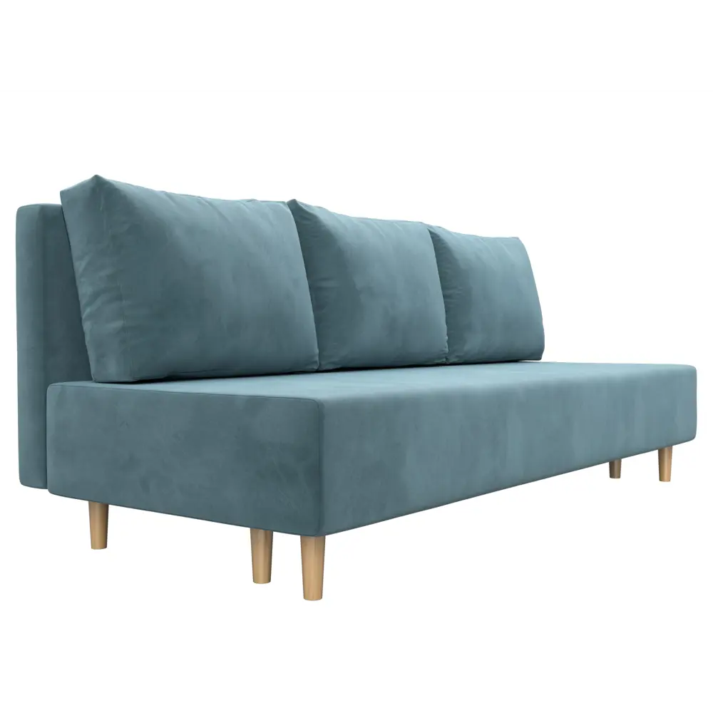 Фото 4 Диван прямой Лига-033 Лига диванов 121089 200x86x83 см велюр цвет бирюзовый