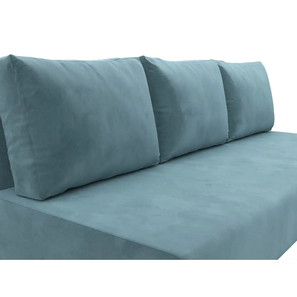 Фото 3 Диван прямой Лига-033 Лига диванов 121089 200x86x83 см велюр цвет бирюзовый