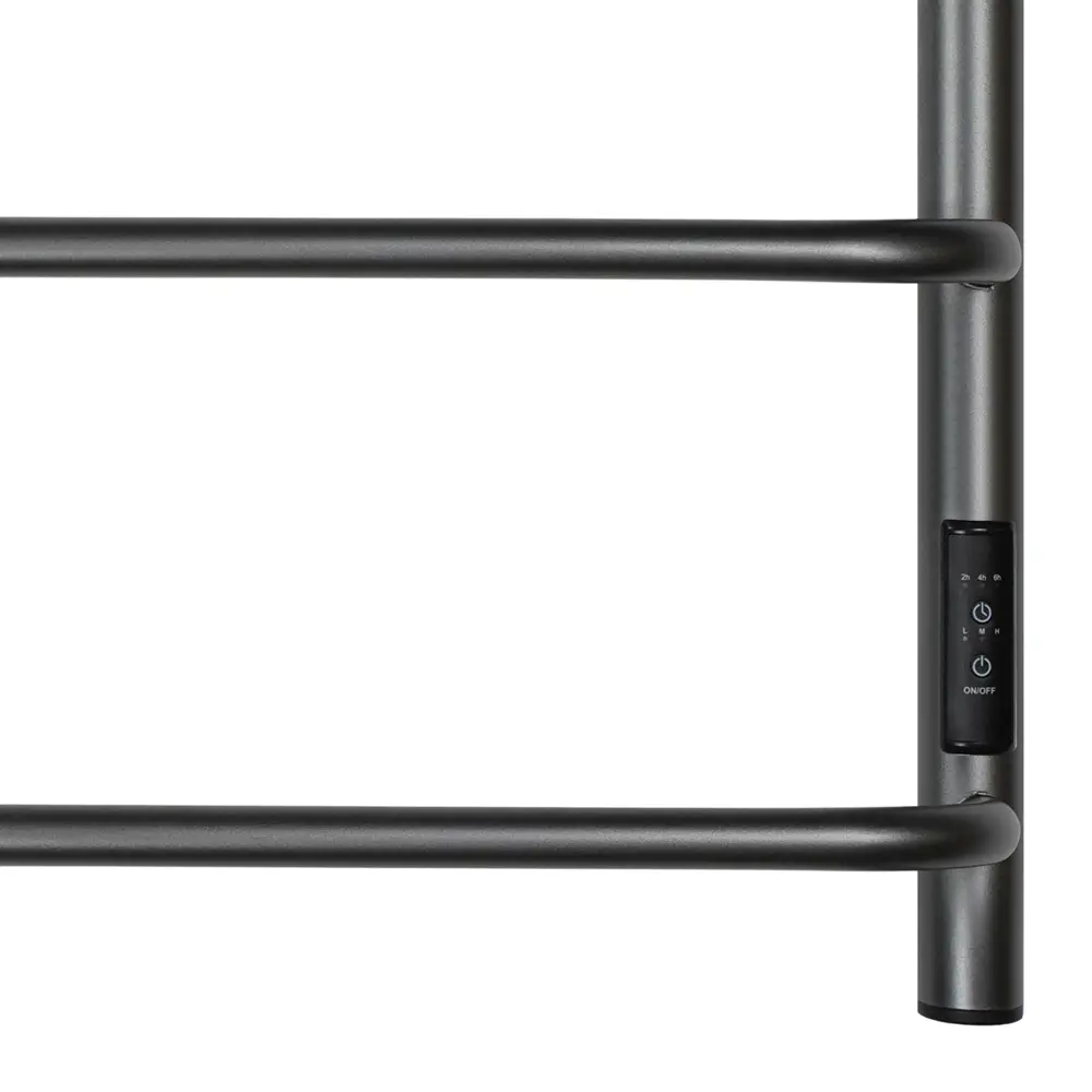 Фото 6 Полотенцесушитель электрический Primoclima Step E Graphite 150x600 мм 95 Вт с терморегулятором лесенка цвет графитовый матовый Фото 6 Полотенцесушитель электрический Primoclima Step E Graphite 150x600 мм 95 Вт с терморегулятором лесенка цвет графитовый матовый