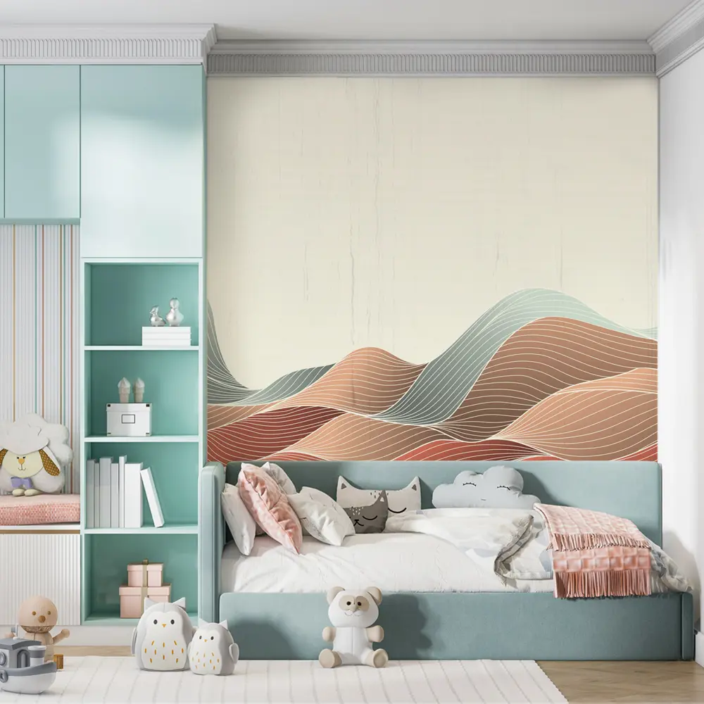 Фото 9 Фотообои флизелиновые Urban Style Абстрактные волны цветные UST5832, 200x180 см Фото 9 Фотообои флизелиновые Urban Style Абстрактные волны цветные UST5832, 200x180 см