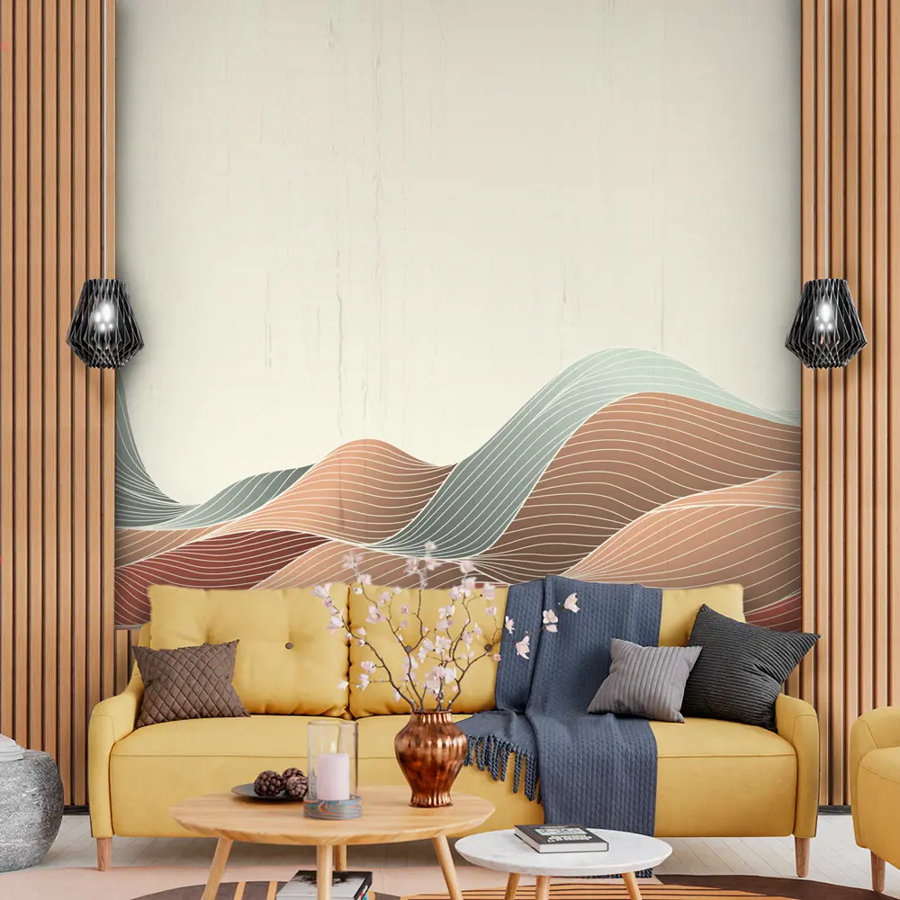 Фото 4 Фотообои флизелиновые Urban Style Абстрактные волны цветные UST5832, 200x180 см Фото 4 Фотообои флизелиновые Urban Style Абстрактные волны цветные UST5832, 200x180 см