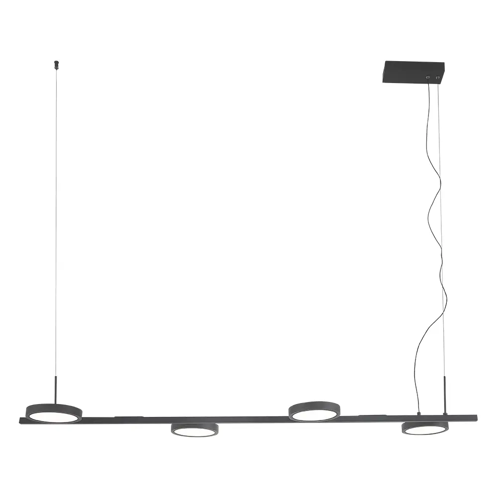 Фото Люстра подвесная светодиодная Crystal Lux Clt 027c4 l1000 bl 7 м² нейтральный белый свет цвет черный Фото Люстра подвесная светодиодная Crystal Lux Clt 027c4 l1000 bl 7 м² нейтральный белый свет цвет черный
