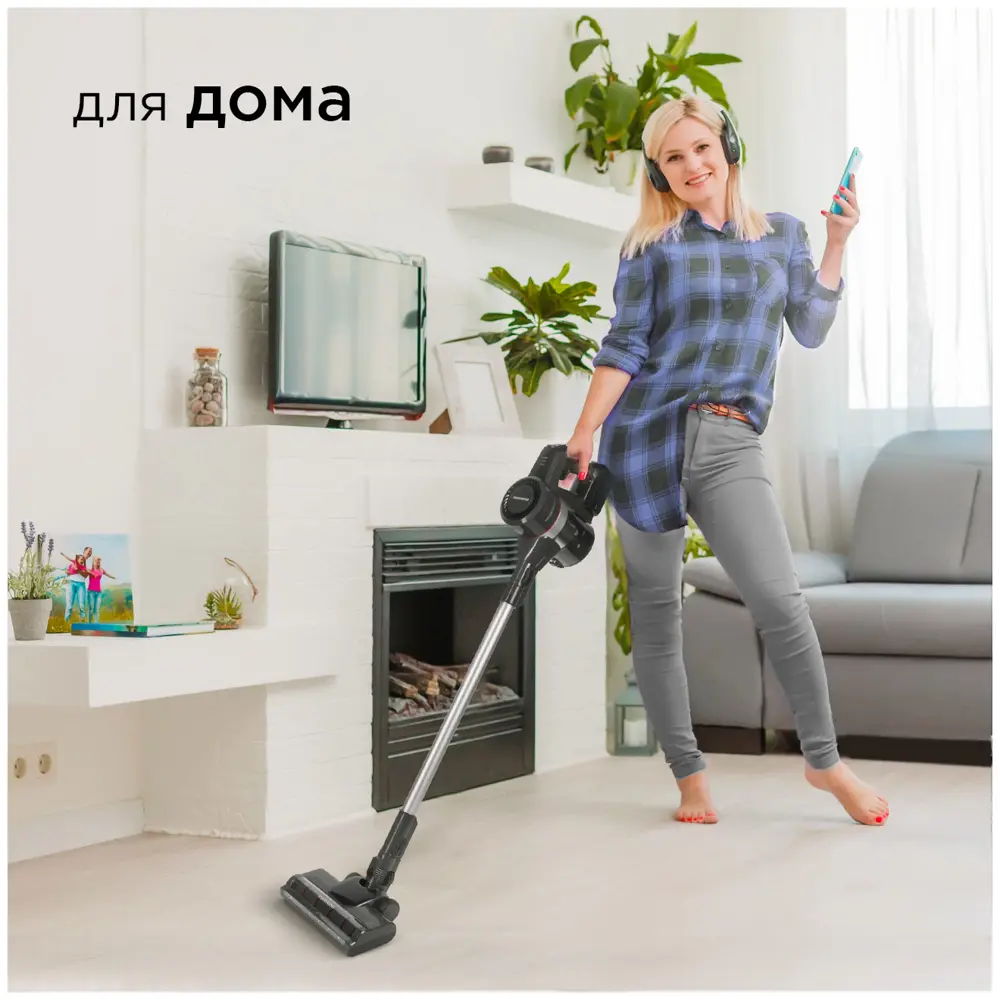 Фото 4 Пылесос вертикальный Redmond Rv-ur362 0.75 л 150 Вт цвет черный Фото 4 Пылесос вертикальный Redmond Rv-ur362 0.75 л 150 Вт цвет черный
