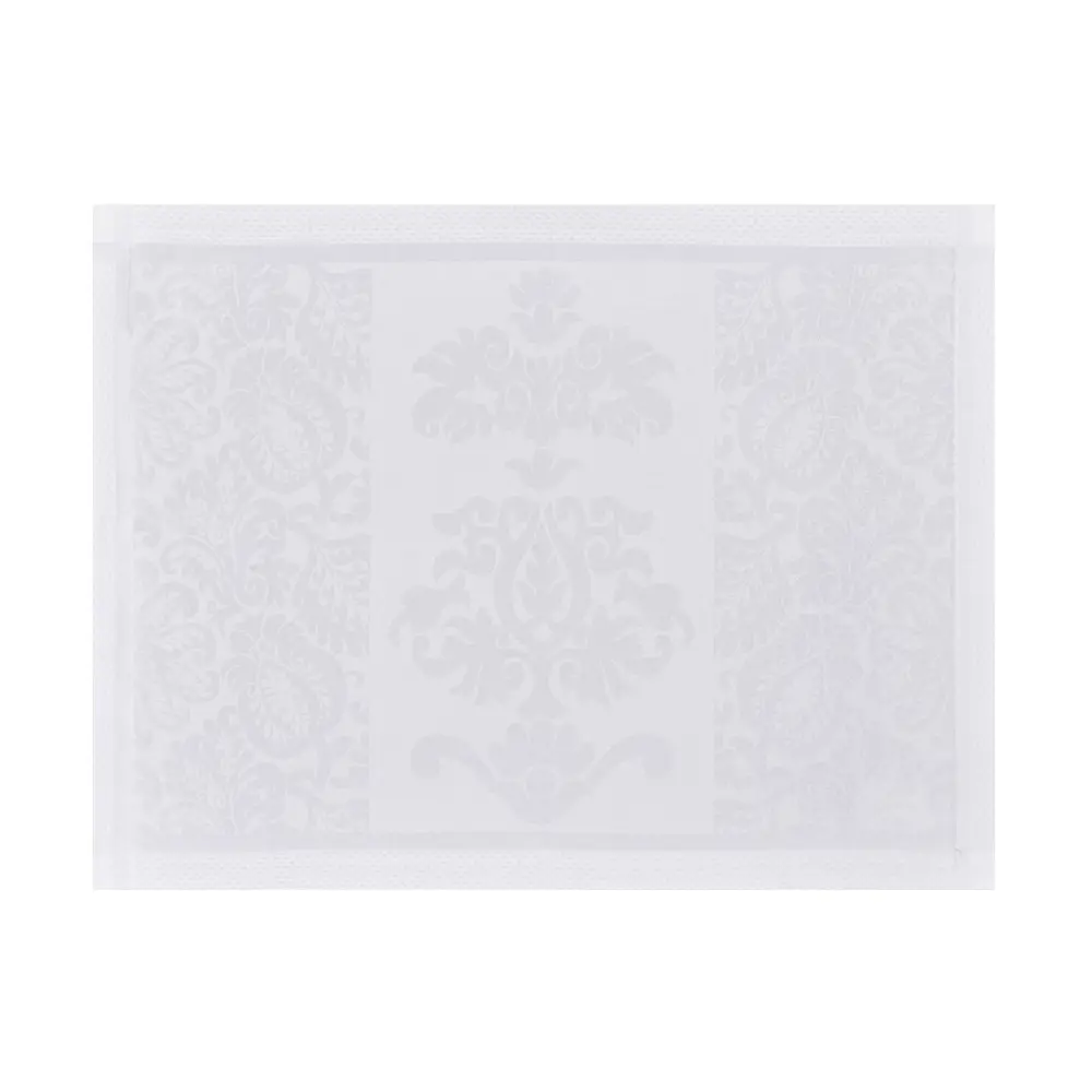 Фото Салфетка 38x54 см сервировочная Jacquard Francais Siena White 1 шт. Франция Фото Салфетка 38x54 см сервировочная Jacquard Francais Siena White 1 шт. Франция