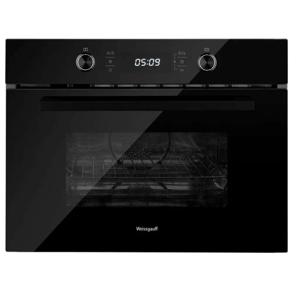 Фото Встраиваемый духовой шкаф Weissgauff 449 Pdb Black Edition 59.50x45.40x56.80 см цвет черный Фото Встраиваемый духовой шкаф Weissgauff 449 Pdb Black Edition 59.50x45.40x56.80 см цвет черный