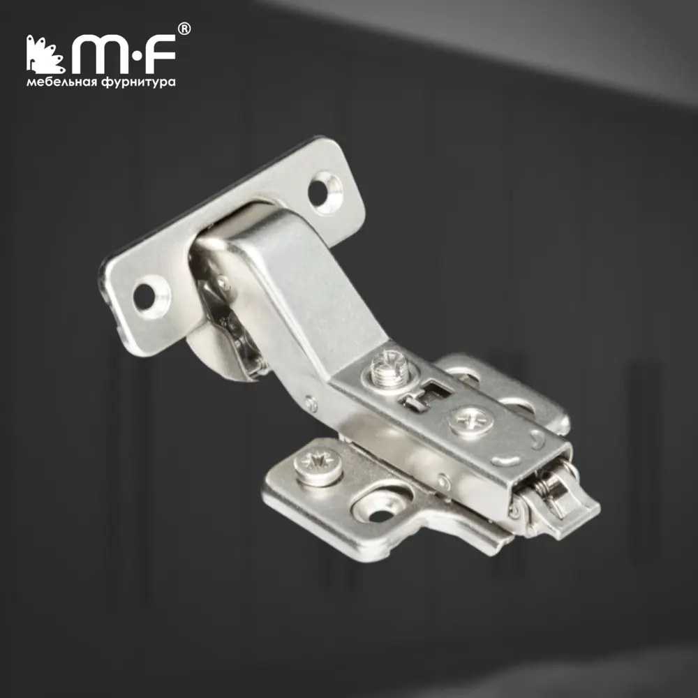 Фото 4 Петля 3D МФ-Комплект Unihopper с доводчиком 30x45мм с декор. накладкой Фото 4 Петля 3D МФ-Комплект Unihopper с доводчиком 30x45мм с декор. накладкой