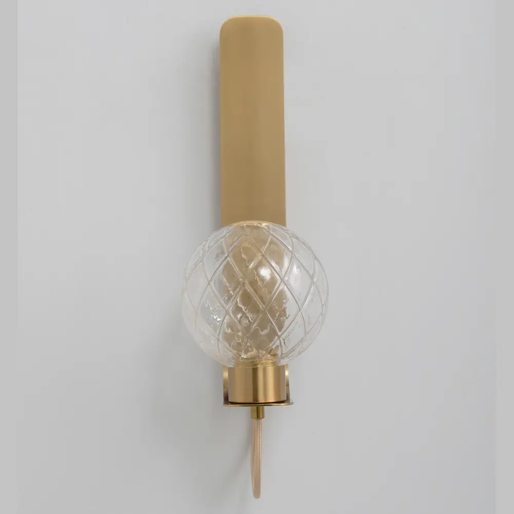 Фото 4 Настенный светильник светодиодный Crystal Lux Bella brass теплый белый свет цвет прозрачный/латунь Фото 4 Настенный светильник светодиодный Crystal Lux Bella brass теплый белый свет цвет прозрачный/латунь