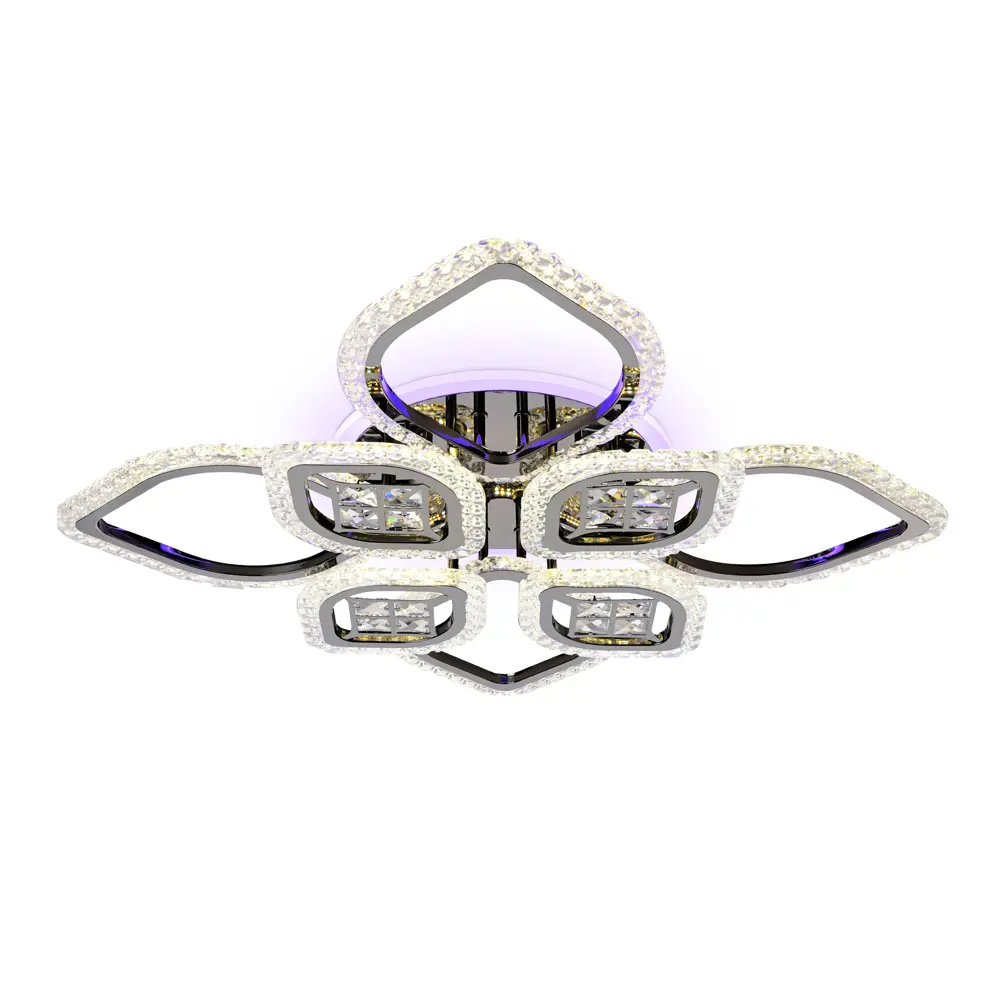 Фото 2 Люстра потолочная светодиодная Ambrella Light AMBR_FA283 Acrylica с пультом управления 18 м² нейтральный белый свет цвет хром Фото 2 Люстра потолочная светодиодная Ambrella Light AMBR_FA283 Acrylica с пультом управления 18 м² нейтральный белый свет цвет хром