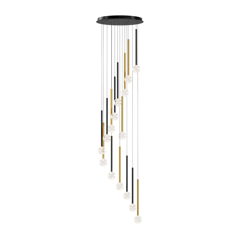 Фото 2 Светильник подвесной светодиодный Maytoni Bubble dream Mod383pl-l40bbs3k 15 м² теплый белый (желтый) свет цвет черный Фото 2 Светильник подвесной светодиодный Maytoni Bubble dream Mod383pl-l40bbs3k 15 м² теплый белый (желтый) свет цвет черный