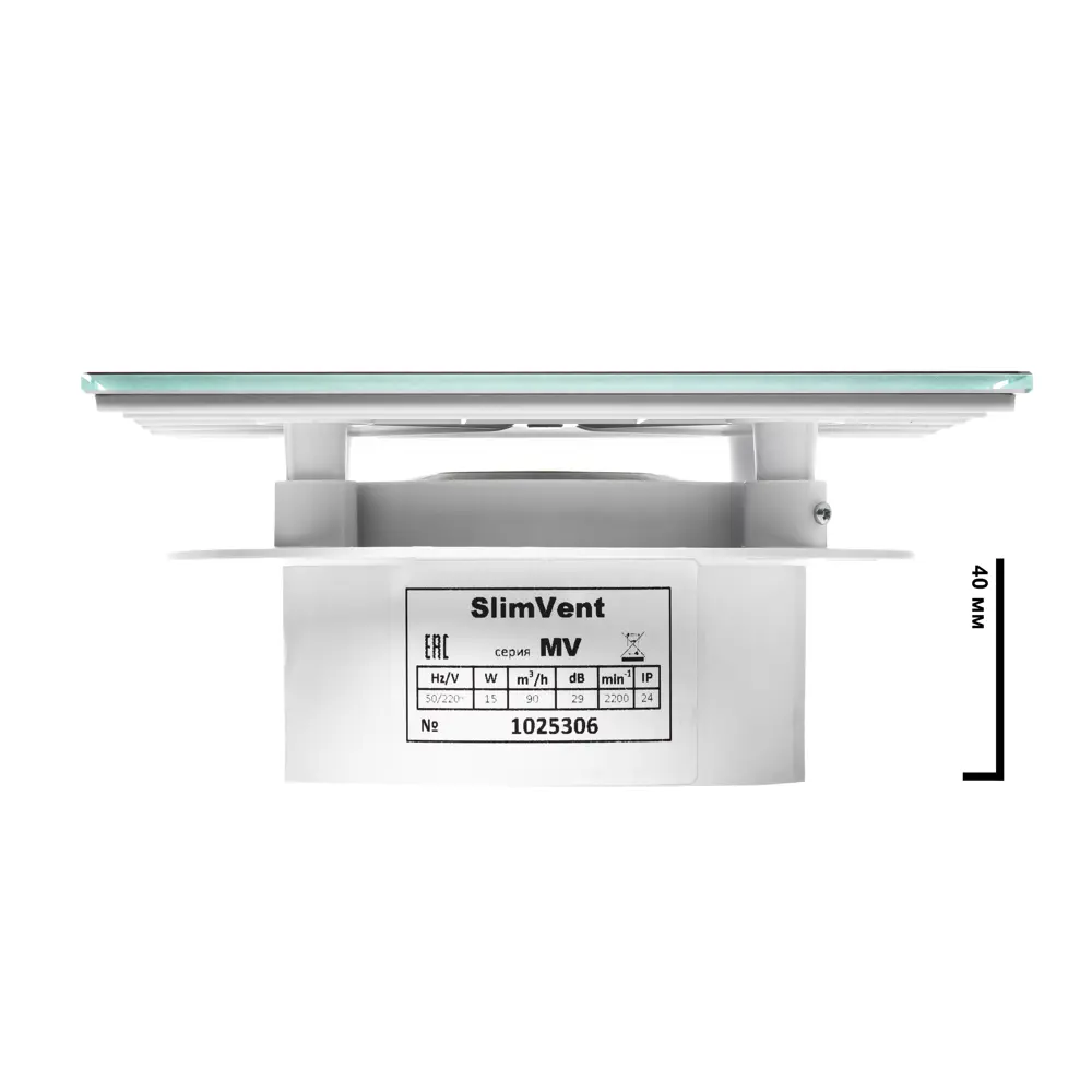 Фото 3 Вентилятор вытяжной накладной Slimvent МV D100 мм 29 дБ 90 м³/ч стекло цвет черный матовый Фото 3 Вентилятор вытяжной накладной Slimvent МV D100 мм 29 дБ 90 м³/ч стекло цвет черный матовый