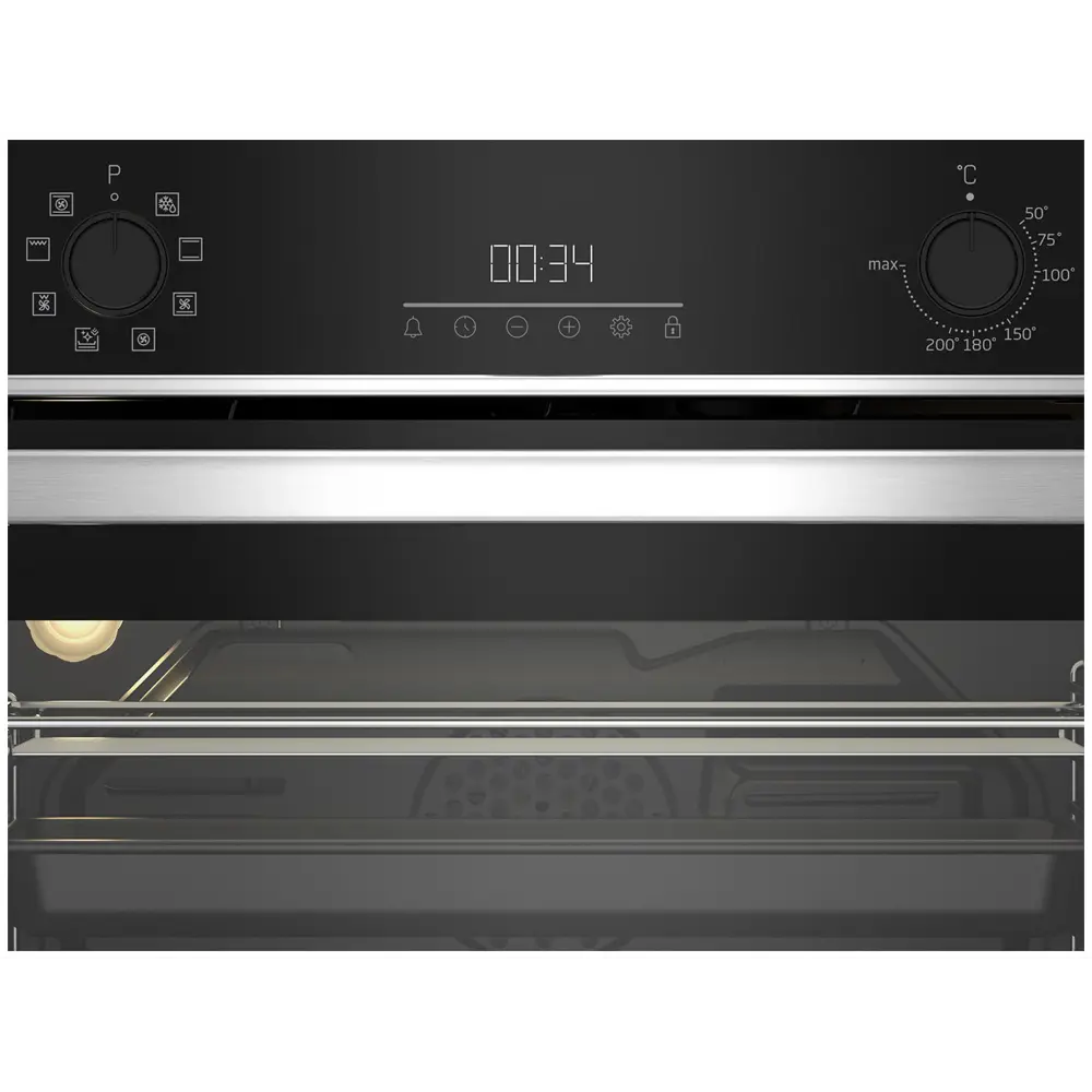 Фото 2 Встраиваемый духовой шкаф Beko Bbcm13300X 59.40x45.50x56.70 см цвет нержавеющая сталь Фото 2 Встраиваемый духовой шкаф Beko Bbcm13300X 59.40x45.50x56.70 см цвет нержавеющая сталь