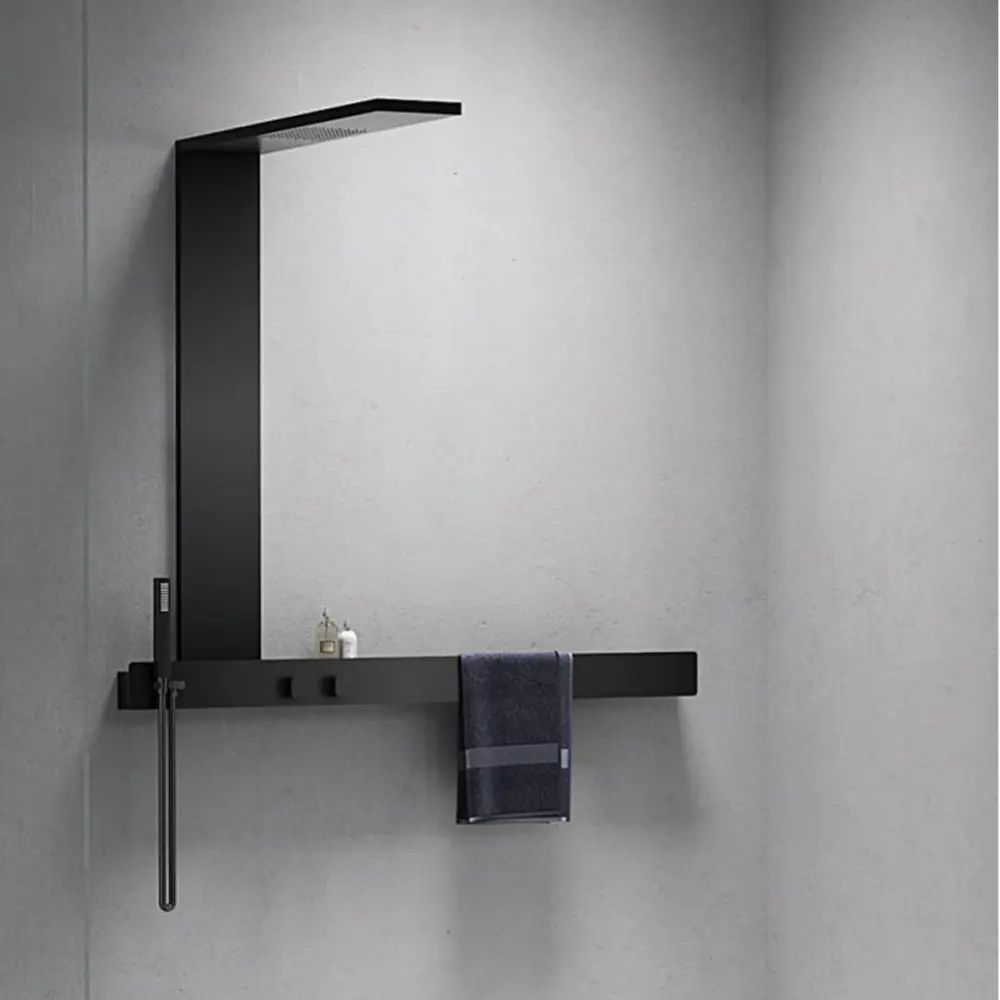 Фото 5 Душевая стойка Ceruttispa Simona 9660 3 режимная цвет черный