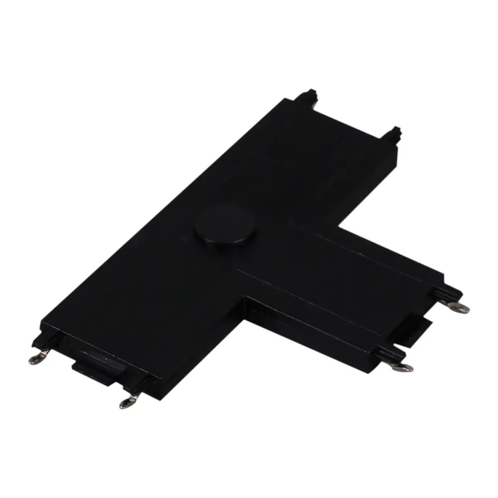 Фото 2 Коннектор Reluce Rl 06104 t-connector bk т-образный жесткий для соединения трековых шинопроводов накладной однофазный цвет черный Фото 2 Коннектор Reluce Rl 06104 t-connector bk т-образный жесткий для соединения трековых шинопроводов накладной однофазный цвет черный