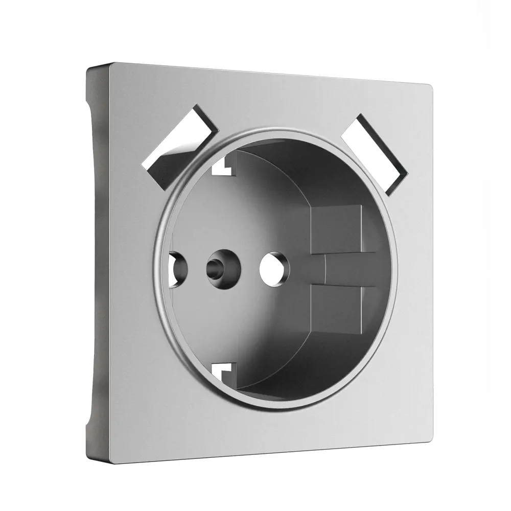 Фото 3 Накладка для розетки USB Werkel W1179565 цвет серебряный матовый