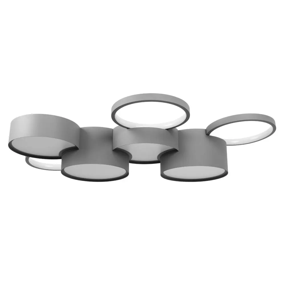 Фото Люстра потолочная светодиодная Loft It Pin 10317-7 grey 14 м² теплый белый (желтый) свет цвет серый Фото Люстра потолочная светодиодная Loft It Pin 10317-7 grey 14 м² теплый белый (желтый) свет цвет серый